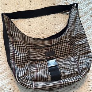 Plaid Houndstooth Shoulder Bag